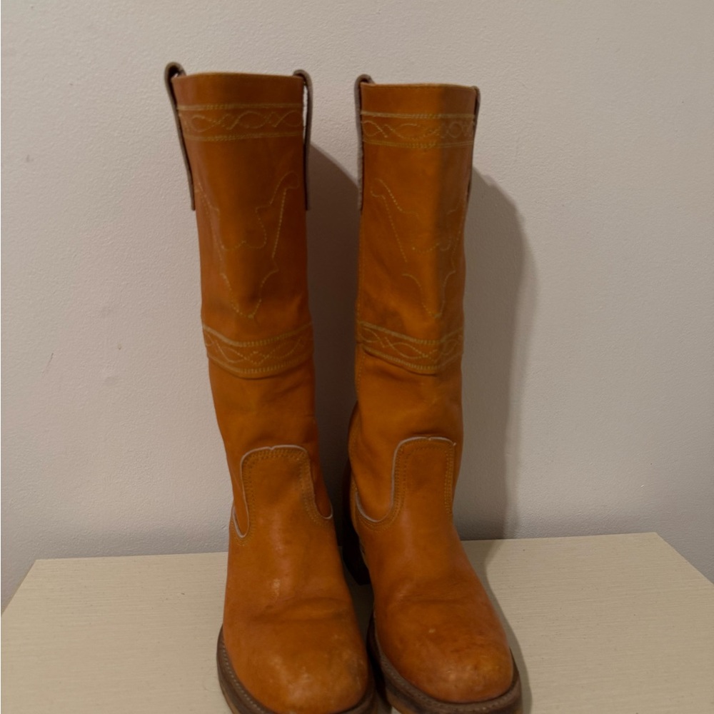 Vintage Texas Longhorn Royalette Campus Boots Size 6 1/2M